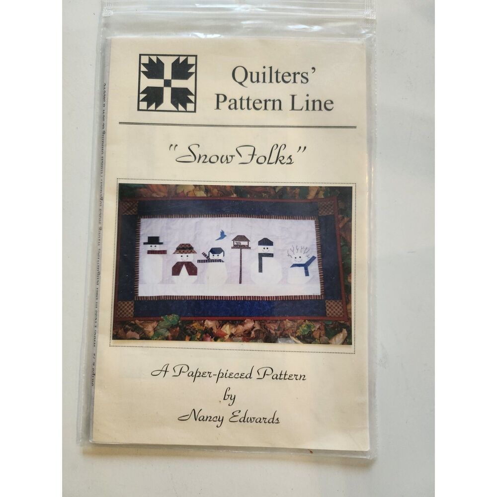 Quilters Pattern Line - Snow Folks B5